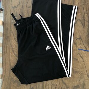 Adidas Men’s Black Track with White Stripes
